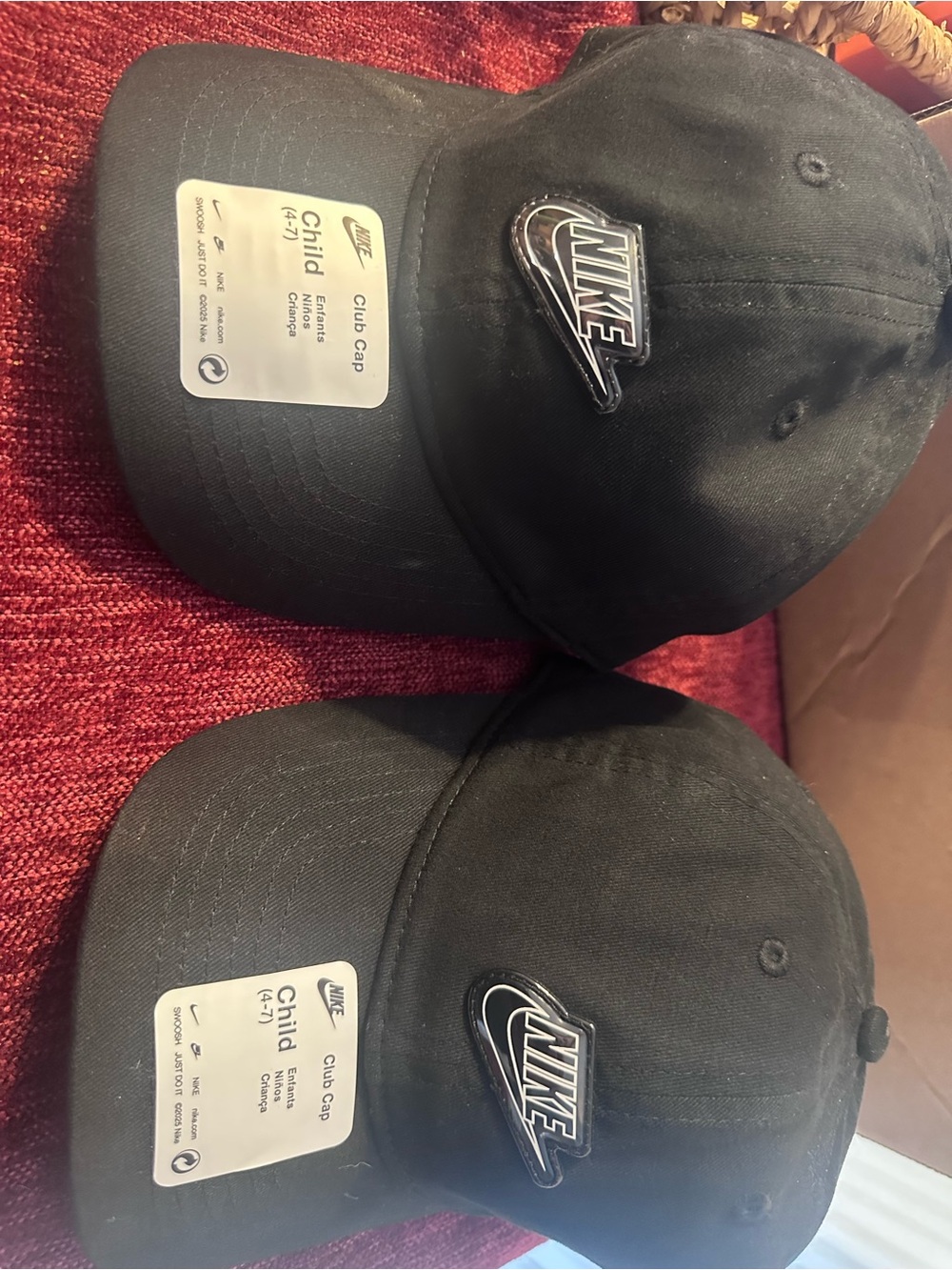 Nike Black Youth Club Cap (2 hats)